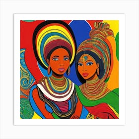 Two African Women Art Print