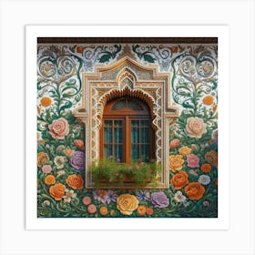 Moroccan Wall Painting Art Print