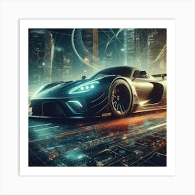 Futuristic Sports Car 92 Poster