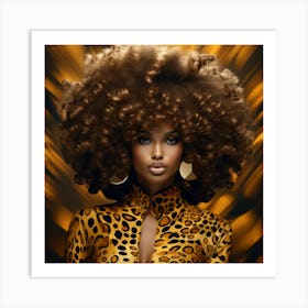Afro Hair 9 Art Print