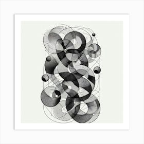 Abstract Circles 2 Art Print