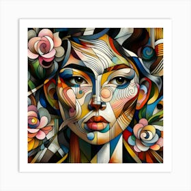 Abstract Of A Woman 25 Art Print