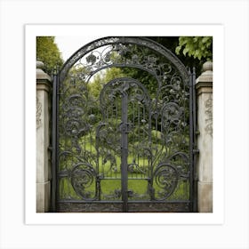 Wrought Iron Gate 1 Art Print