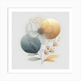 Abstract Floral Painting 10 Art Print
