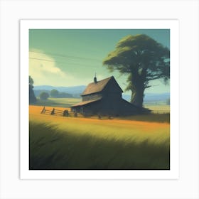 Barn In The Countryside 5 Art Print