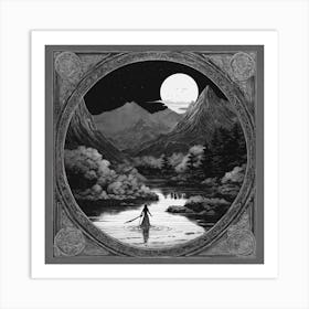 Sailor In The Moonlight Art Print