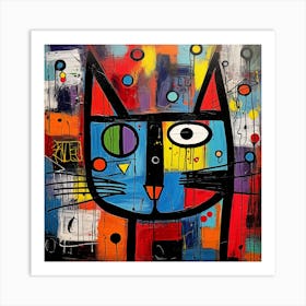 Happy Cat Art Print