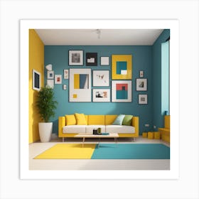 Modern Living Room 6 Art Print