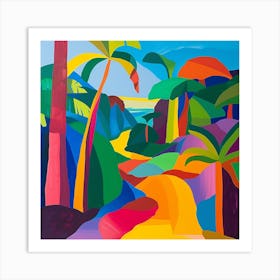 Abstract Travel Collection Puerto Rico 4 Art Print