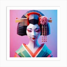 Creativel Geisha Illustration 177 Art Print