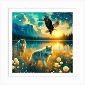 Wild Animal Illustration 240 Art Print