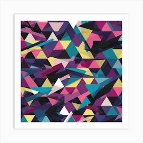 Abstract Triangles 28 Art Print