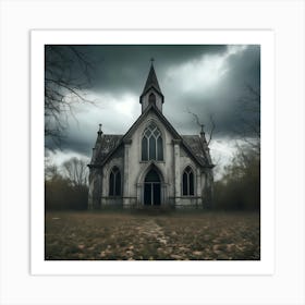 Haunted Church 9 Art Print