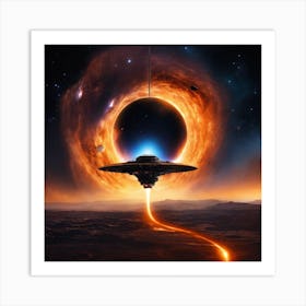 Alien Spaceship Art Print