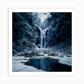 Waterfall In The Woods Art Print