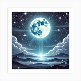 Full Moon In The Sky 43 Art Print