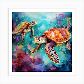 Sea Turtles 6 Art Print