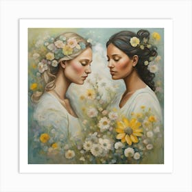 Two Sisters Art Print