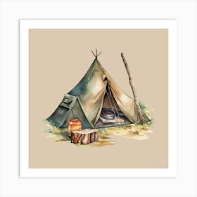 Teepee Art Print