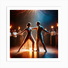 Ballroom Dancers 9 Art Print