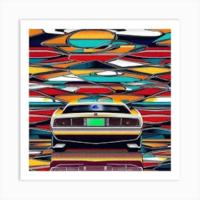 Abstract Of A Car Art Print