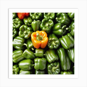 Green Peppers 5 Art Print