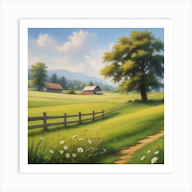 Landscape Painting 79 Art Print