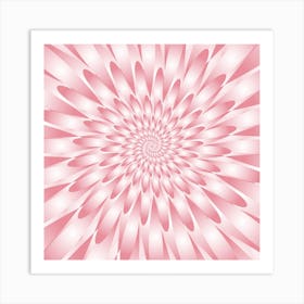 Abstract Pink Flower Art Print