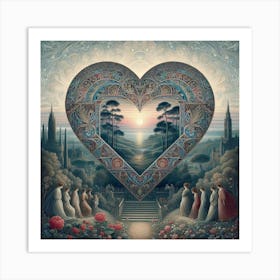 Heart Of Gold 1 Art Print