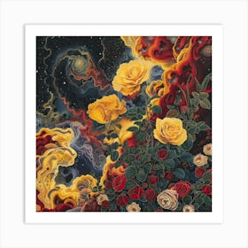 Yellow Roses 2 Art Print