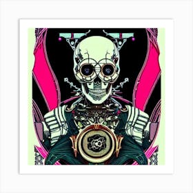 Skeleton Skull Art Print