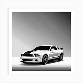 Ford Mustang Wallpaper Art Print