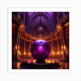 Purple Sphere Art Print