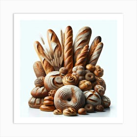 Bread - Bread Stock Videos & Royalty-Free Footage Art Print