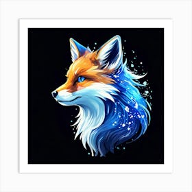 Fox Head 13 Art Print