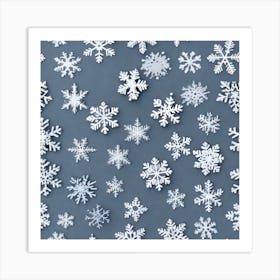 Snowflakes 3 Art Print