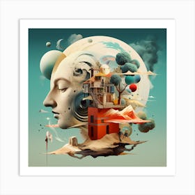 Abstract And Surreal Art Series By Csaba Fikker 010 Art Print