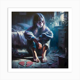 Shattered Silence in Twilight Art Print