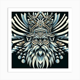 Viking Head Art Print