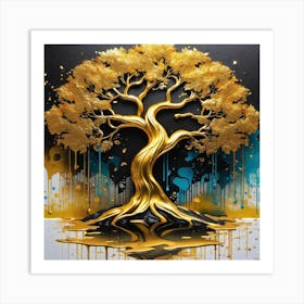 Tree Of Gold 2 Art Print