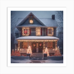 Christmas House 89 Art Print