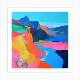 Abstract Travel Collection Patagonia Argentina Chile 1 Art Print
