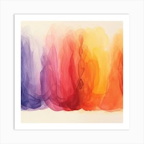 Abstract Watercolor Painting 2 Art Print