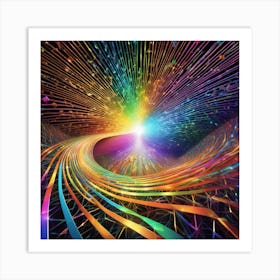 Rainbow Spiral Art Print