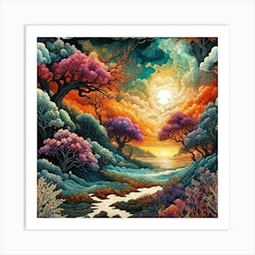 'Sunset' Art Print