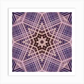 Abstract Purple Star 3 Art Print