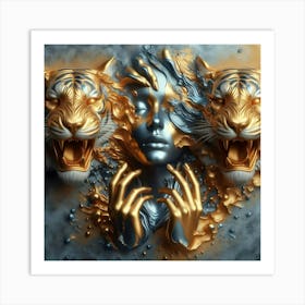 Golden Tiger 1 Art Print