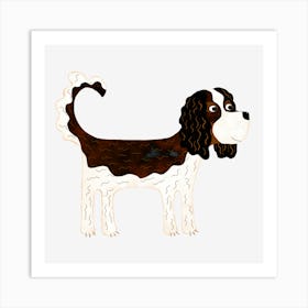 Cavalier King Charles Spaniel Tricolor Art Print