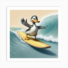 Duck Surfing 6 Art Print