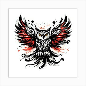 Owl Tattoo Art Print